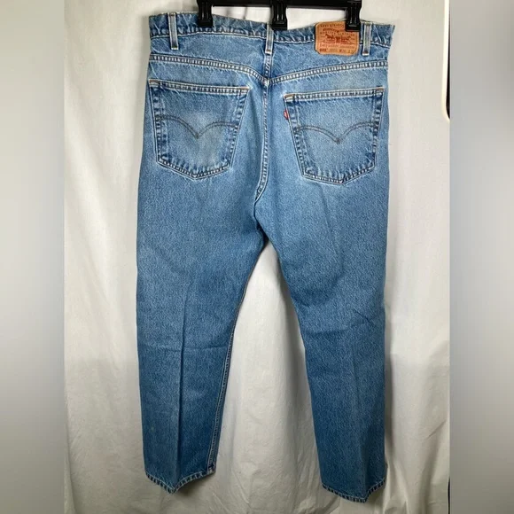 VTG 90s Levi's Men's 505 Straight Jeans Y2K - Picture 5 of 8